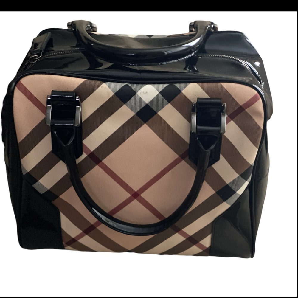Burberry XL Nova Check Boston Bag
